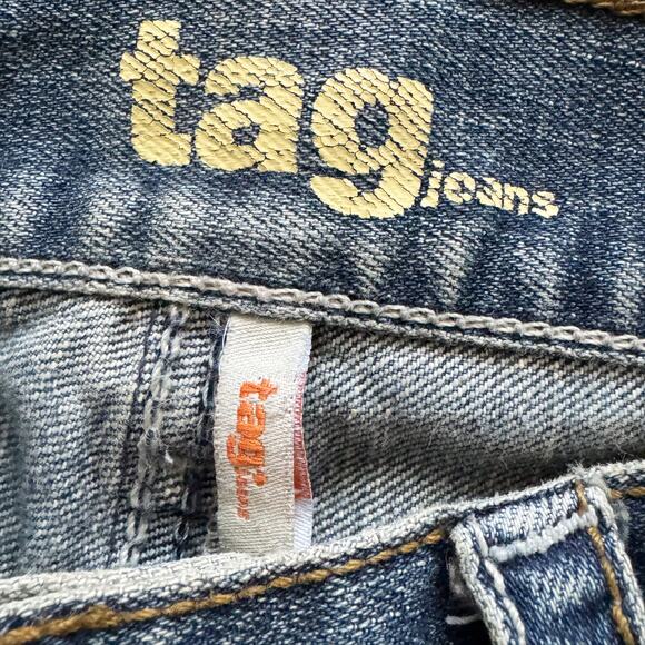 Tag Vintage Low Rise Straight Jeans Women's sz. 25 0 Blue Y2K 90s Retro - Picture 4 of 16